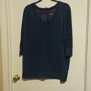 Lane Bryant Sheer Blue Top